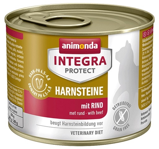 Zdjęcie Animonda Integra Protect Harnsteine puszka dla kota  		 	 z wołowiną 200g