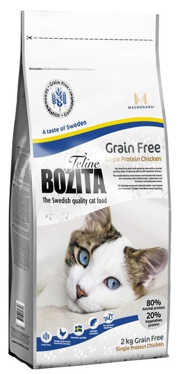 Zdjęcie Bozita Feline Grain Free Single Protein Chicken  dla kotów dorosłych i dorastających 2kg