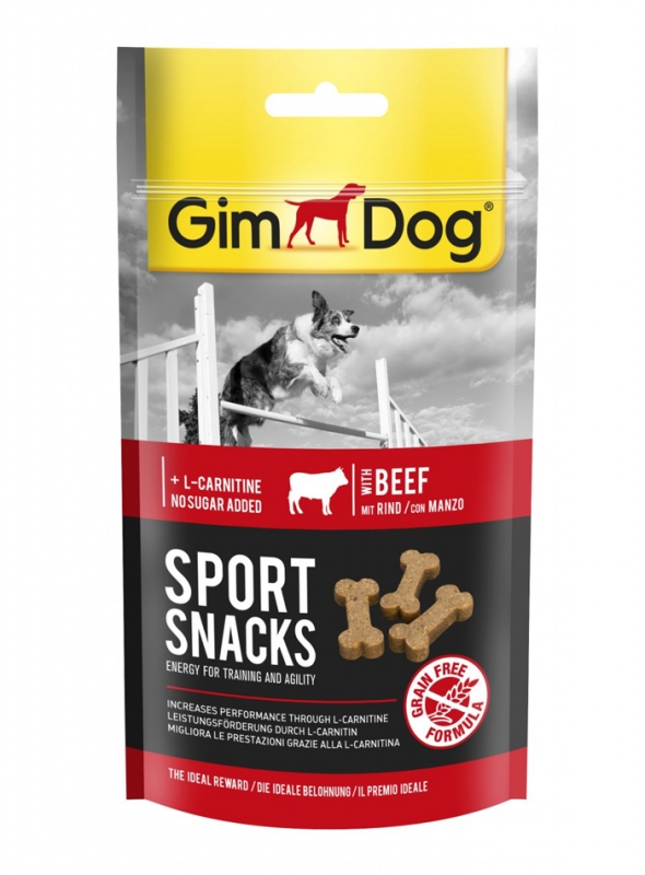 Zdjęcie Gimdog Sport Snacks mini kosteczki  z wołowiną 60g