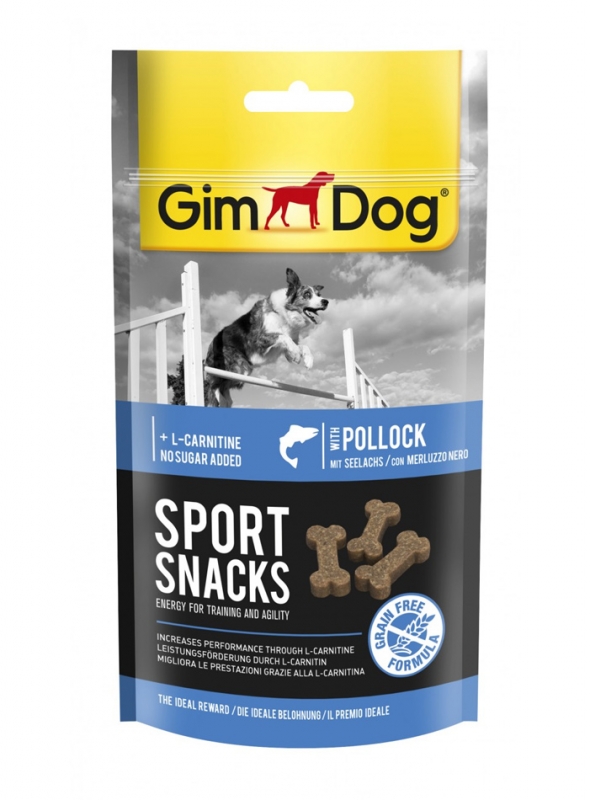 Zdjęcie Gimdog Sport Snacks mini kosteczki  z dorszem 60g