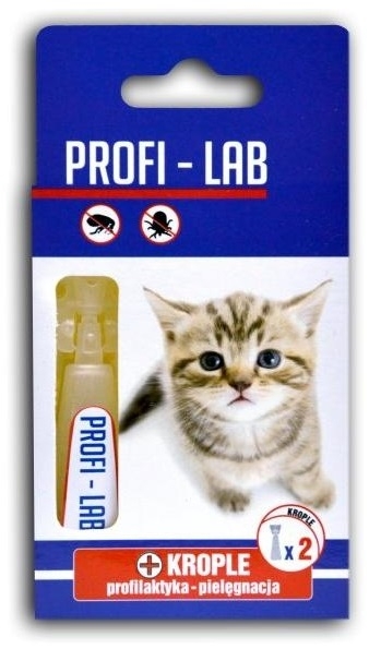 Zdjęcie Lab Pchełka krople pielęgnacyjne  dla kotów 2 x 1ml