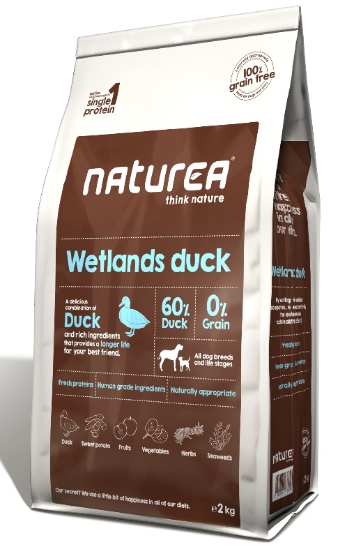 Zdjęcie Naturea Dog Wetlands Grain Free  świeża kaczka 12kg