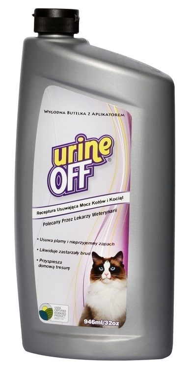 Zdjęcie Urine Off Koty i kocięta roztwór na plamy moczu  946ml