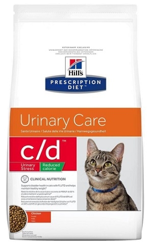 Zdjęcie Hill's Vet Feline c/d Urinary Stress Reduced Calorie  kurczak 8kg