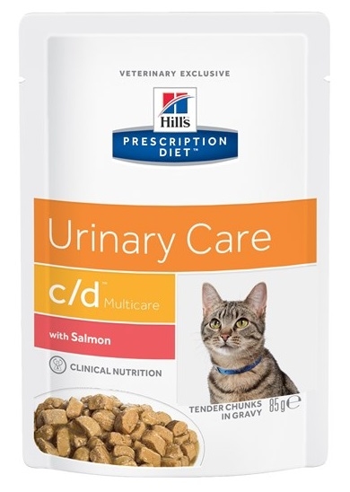 Hill’s Vet Feline c/d Urinary Care saszetka Multicare łosoś 85g