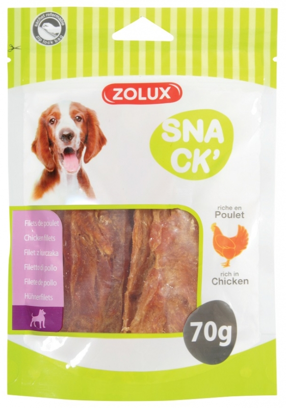 Zdjęcie Zolux Snack' przysmaki dla psów  filet z kurczaka 70g