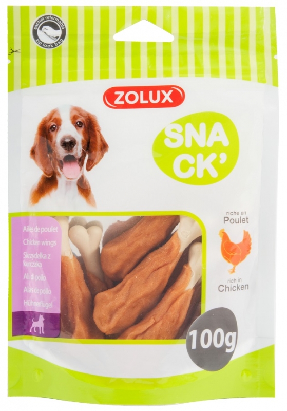 Zdjęcie Zolux Snack' przysmaki dla psów  skrzydełka z kurczakiem 100g