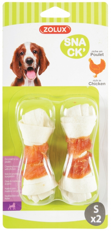 Zolux Snack’ przysmaki dla psów kość wiązana z kurczakiem S 2 szt.