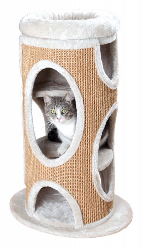 Zdjęcie Trixie Drapak wieża dla kota Osana  jasnoszaro-brązowa 55 x 42 x 86 cm