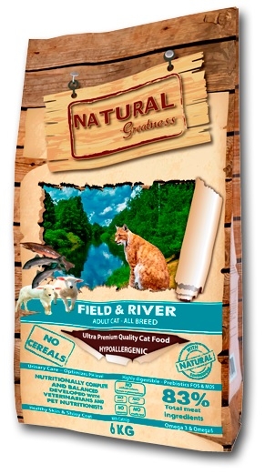 Zdjęcie Natural Greatness Field & River Cat Adult  karma sucha  6kg