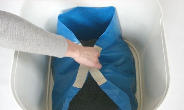 Zdjęcie Top Box Liner zapasowa torba do kuwety  niebieska 48 x 46 x 34 cm