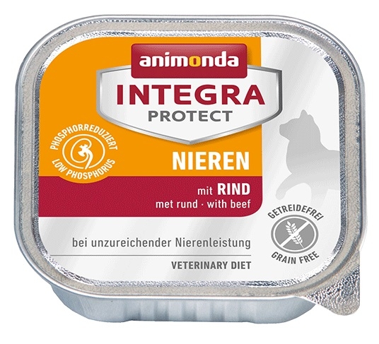 Zdjęcie Animonda Integra Protect Nieren tacka dla kota  z wołowiną 100g