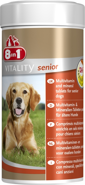 Zdjęcie 8in1 Tabletki witaminowe Senior  dla psów starszych 70 szt.