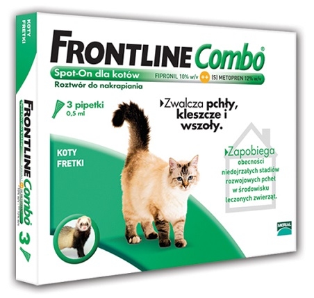 Frontline Combo Kot trójpak dla kotów 3 x 0.5 ml