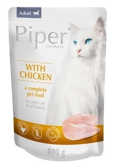 Zdjęcie Piper Adult saszetka dla kota  z kurczakiem 100g