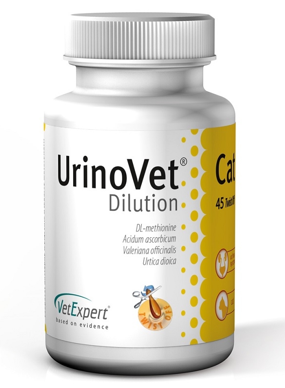 VetExpert UrinoVet Cat Dilution Twist Off dla kotów 45 kapsułek