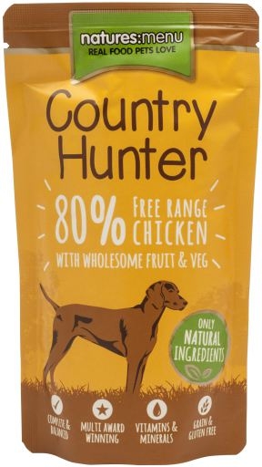 Zdjęcie Natures Menu Dog Country Hunter saszetka 80% kurczaka 150g