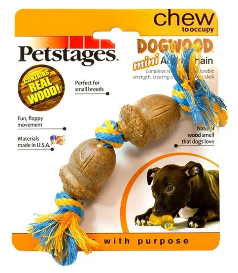 Zdjęcie Petstages Chew: Dogwood Mini Acorn Chain  żołędzie ze sznurem dla psów 