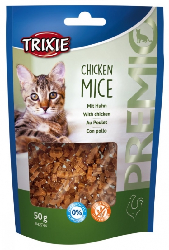 Zdjęcie Trixie Chicken Mice mini myszki dla kota  z kurczakiem 50g