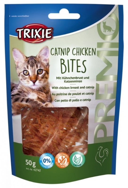 Zdjęcie Trixie Catnip Chicken Bites   z piersią z kurczaka i kocimiętką 50g
