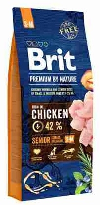 Brit Dog Premium By Nature Senior S+M starsze psy ras małych i średnich 15kg