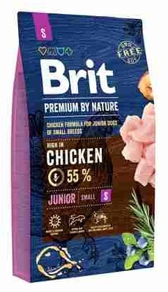 Zdjęcie Brit Dog Premium By Nature Junior S  szczenięta małe rasy 8kg