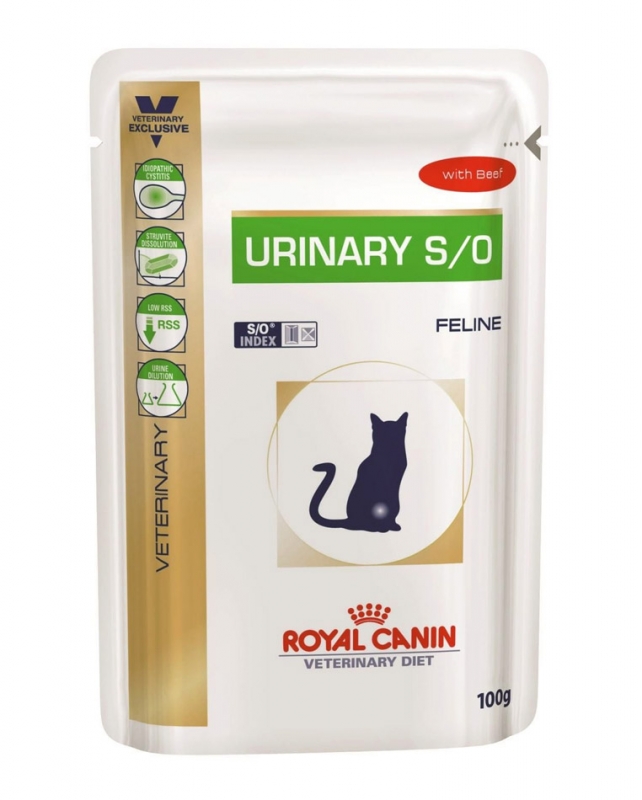 Zdjęcie Royal Canin VD Urinary S/O z wołowiną  saszetka 100g