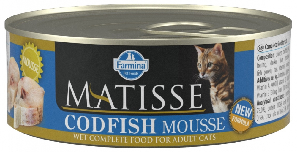 Farmina Matisse Puszka dla kota mus z dorszem 85g