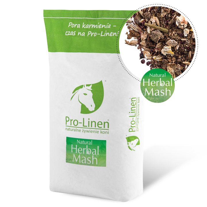 Zdjęcie Pro-Linen Natural Herbal Mash mesz z ziołami dla koni  15kg