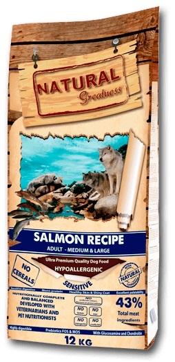 Zdjęcie Natural Greatness Salmon Recipe Dog karma sucha  12kg