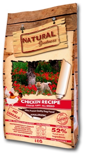 Zdjęcie Natural Greatness Chicken Recipe Dog Starter Puppy karma sucha  6kg
