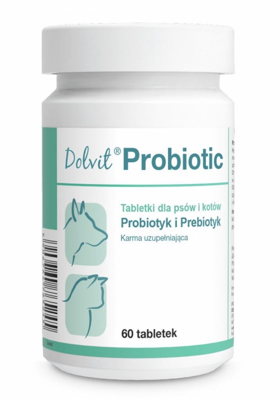 Zdjęcie Dolfos Dolvit Probiotic   tabletki dla psów i kotów 60 tabl. 