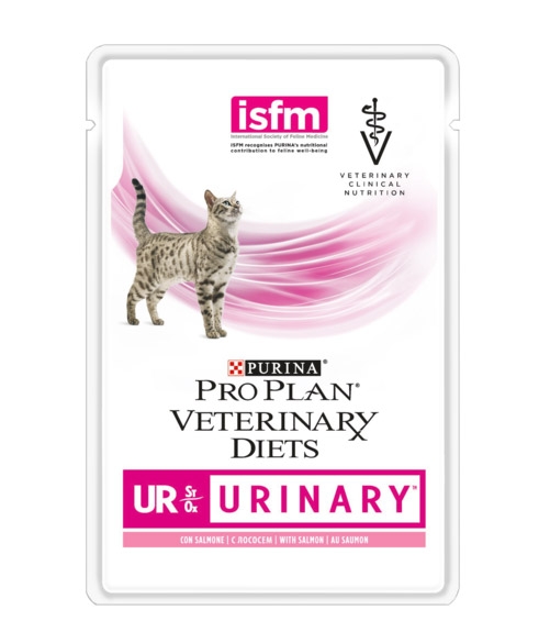 Zdjęcie Purina Vet Feline UR Urinary Formula  St / Ox saszetka dla kota z łososiem 85g
