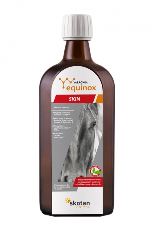 Zdjęcie Yarrowia Equinox Skin  dla koni z problemami skórnymi 500ml