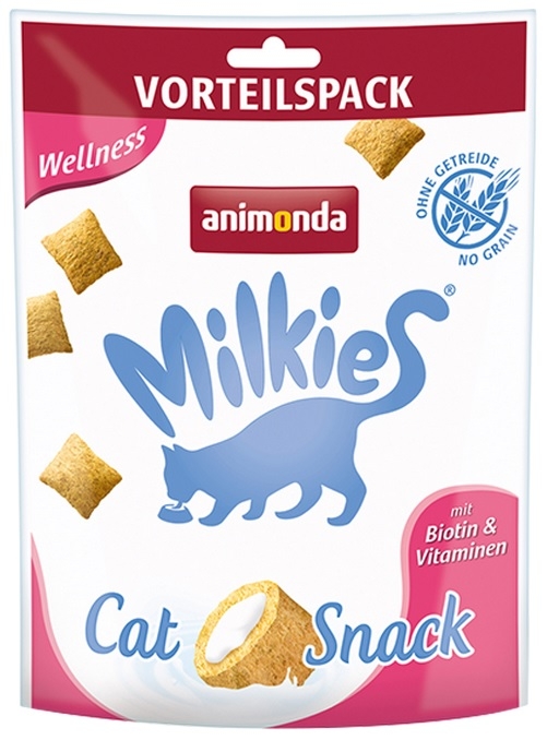 Zdjęcie Animonda Chrupiący przysmak dla kota Milkies  Wellness z biotyną i witaminami 120g