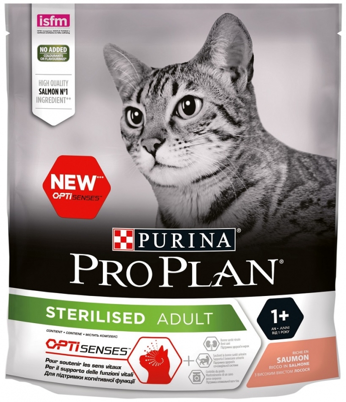 Zdjęcie Purina Pro Plan Cat Sterilised Salmon dla kota Optisenses łosoś 400g