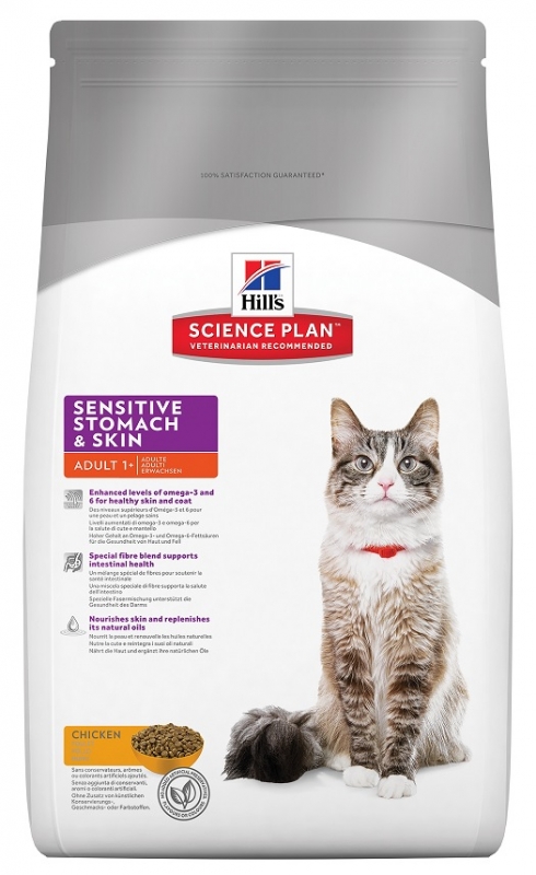 Zdjęcie Hill's Feline Adult Sensitive Stomach & Skin   1.5kg