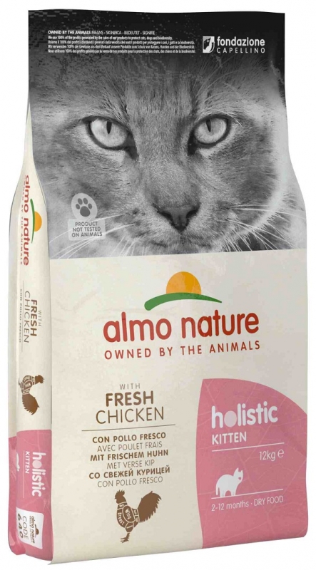 Zdjęcie Almo Nature Holistic Cat Kitten  z kurczakiem 12kg