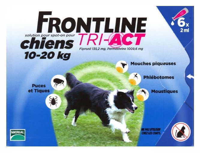 Frontline Tri-Act Pies trójpak dla psów M (10-20 kg) 3 x 2 ml
