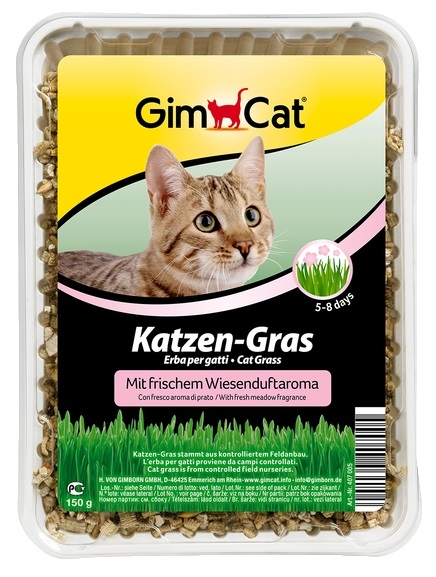 Zdjęcie Gimcat Kocia trawka do wysiewu Katzen-Grass  o świeżym zapachu łąkowym 150g 