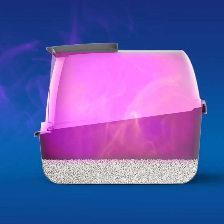 Zdjęcie catit Magic Blue pojemnik z wkładem filtrującym  oczyszczacz powietrza do kociej kuwety na 1 miesiąc