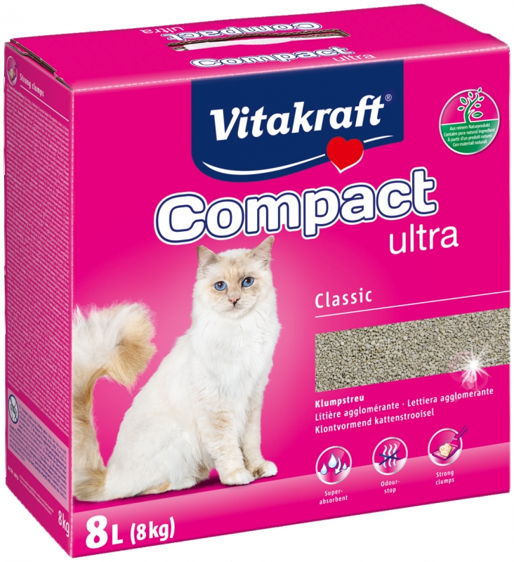 Zdjęcie Vitakraft Compact Ultra (pudełko)  żwirek dla kotów 8kg