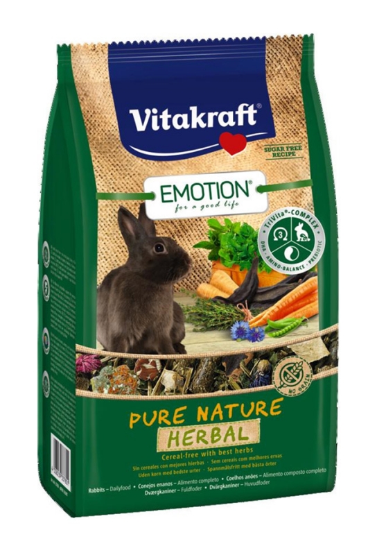 Zdjęcie Vitakraft Emotion Pokarm dla królików  Herbal 600g