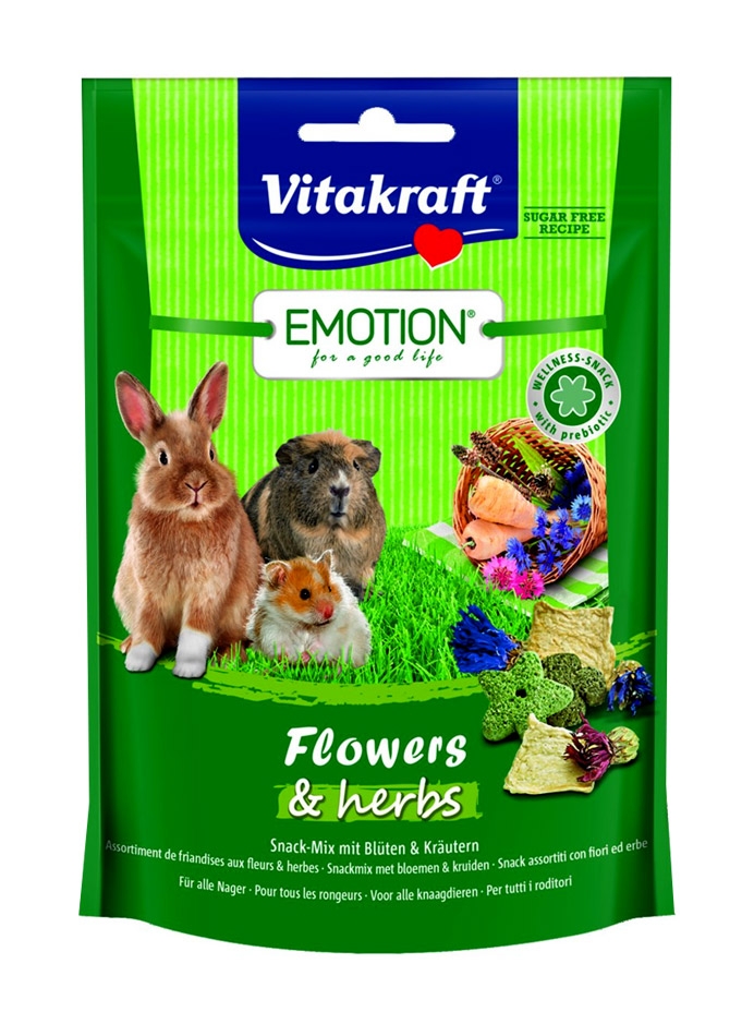 Zdjęcie Vitakraft Emotion Flowers & Herbs  przysmak dla gryzoni i królików 70g