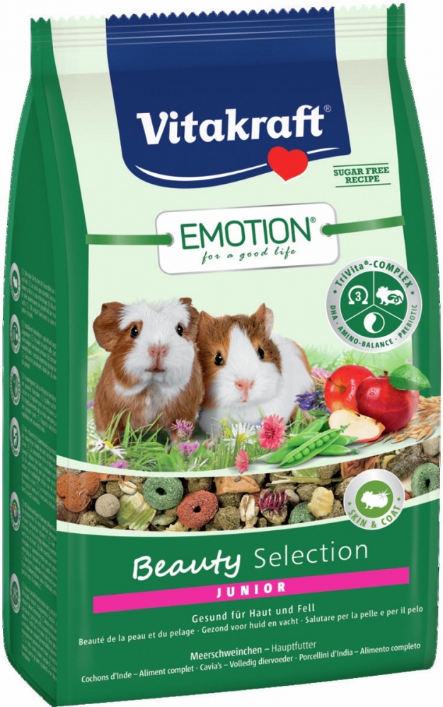 Vitakraft Emotion dla młodych świnek morskich Beauty Selection Junior 600g