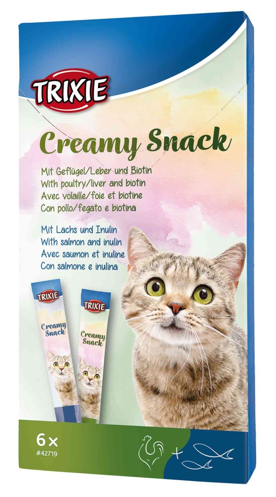Zdjęcie Trixie Creamy Snacks Light   przysmak w sosie dla kota 6 szt.