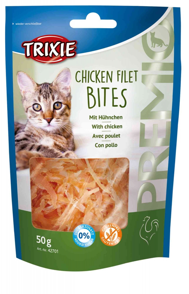 Zdjęcie Trixie Premio Filet Bits dla kota  z kurczakiem 50g