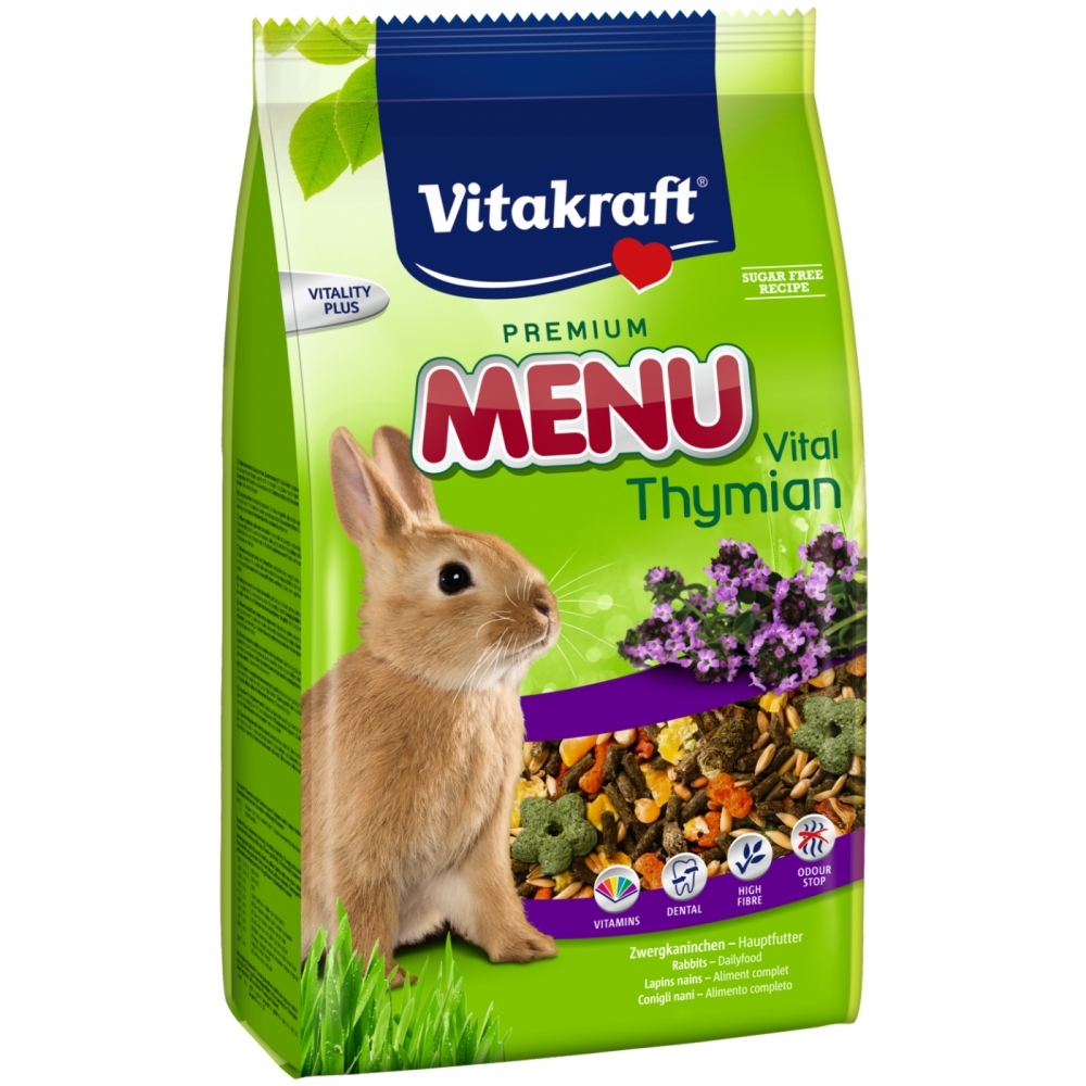 Zdjęcie Vitakraft Menu Vital Thyme pokarm dla królika   500g
