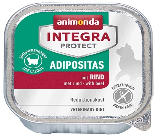 Zdjęcie Animonda Integra Protect Adipositas tacka dla kota otyłość z wołowiną 100g