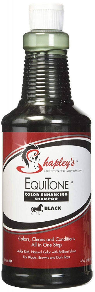 Zdjęcie Shapleys EquiTone Color Enhancing Shampoo Black  szampon koloryzujący dla karych koni 946ml